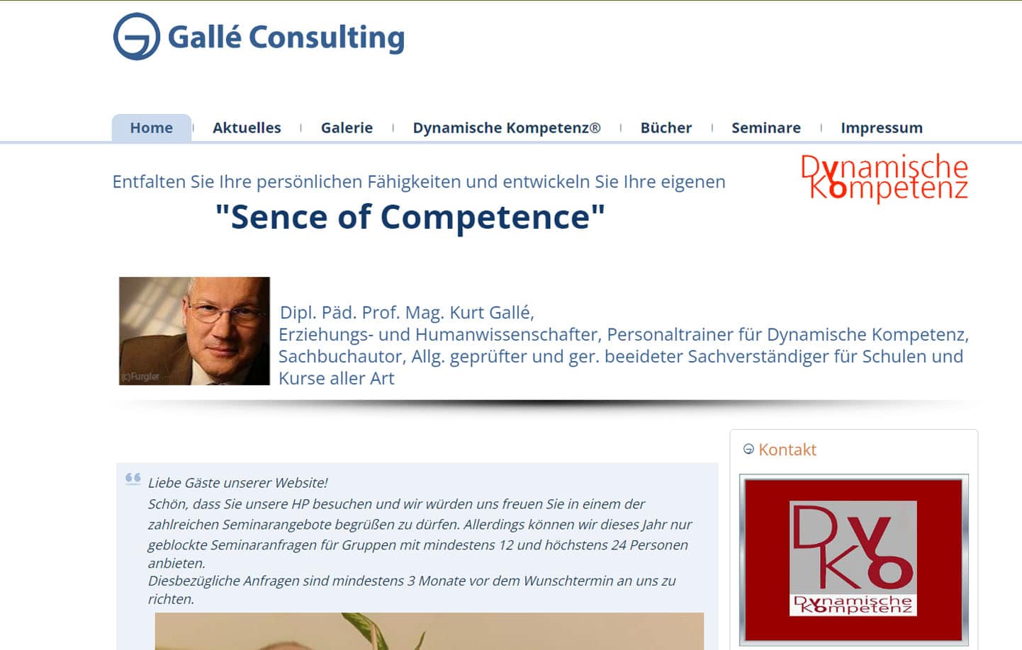 Prof. Mag. Kurt Galle Graz: Galle Consulting