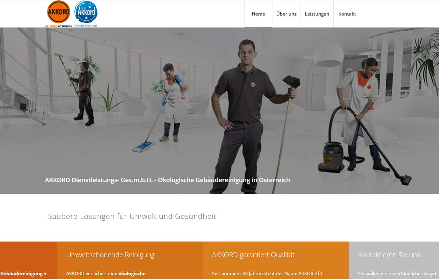 Akkord: Reinigungsfirma für Reinigung in Graz Steiermark