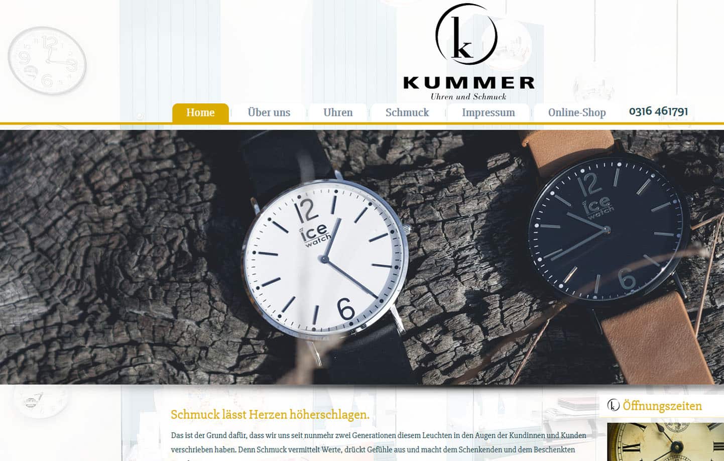 Juwelier Kummer: Uhren und Schmuck Online in Graz