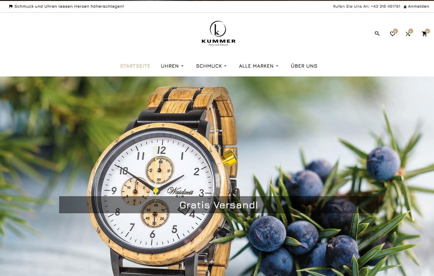 Juwelier Kummer: Uhren und Schmuck Online Shop in Graz